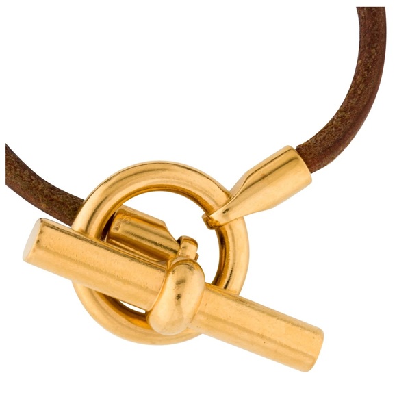 Authentic HERMÈS Paris Glenan Bracelet 18K Yellow Gold | Made in France 2014 - Picture 2 of 6